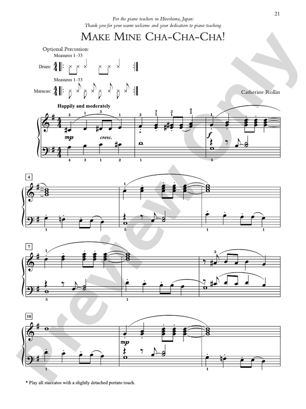 Make Mine Cha-Cha-Cha! - Piano Solo