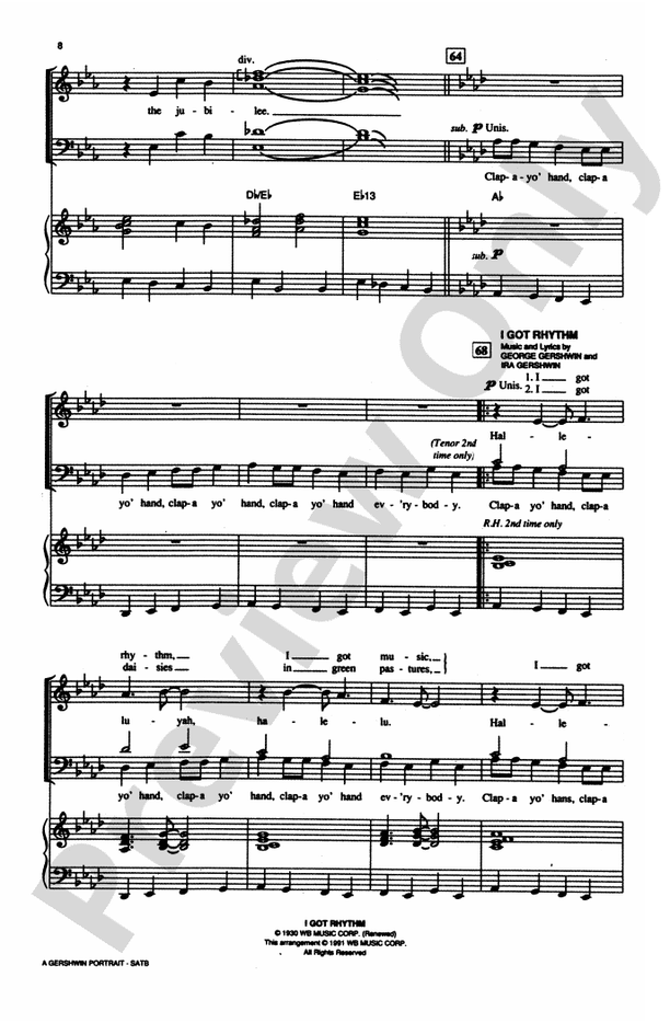 A Gershwin Portrait! The Music of George and Ira Gershwin