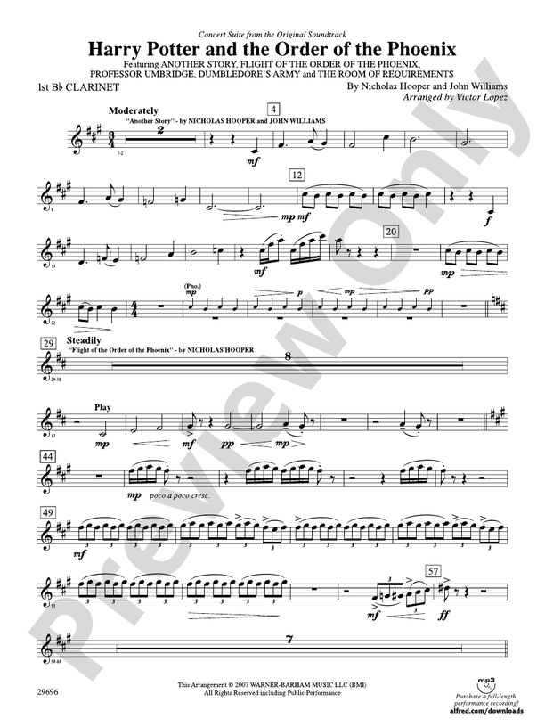 Harry Potter and the Order of the Phoenix, Concert Suite from: 1st