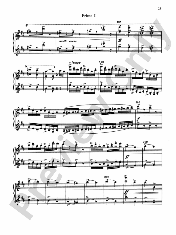 7 Classical Favorites Arranged for Two Pianos, Eight Hands - Piano Quartet