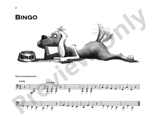 Bingo - Piano Solo (with Optional Duet Accompaniments)