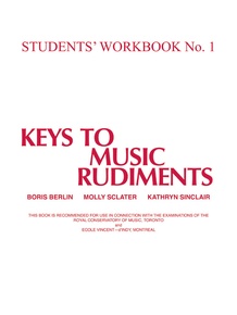 Keys to Music Rudiments: Students' Workbook No. 1