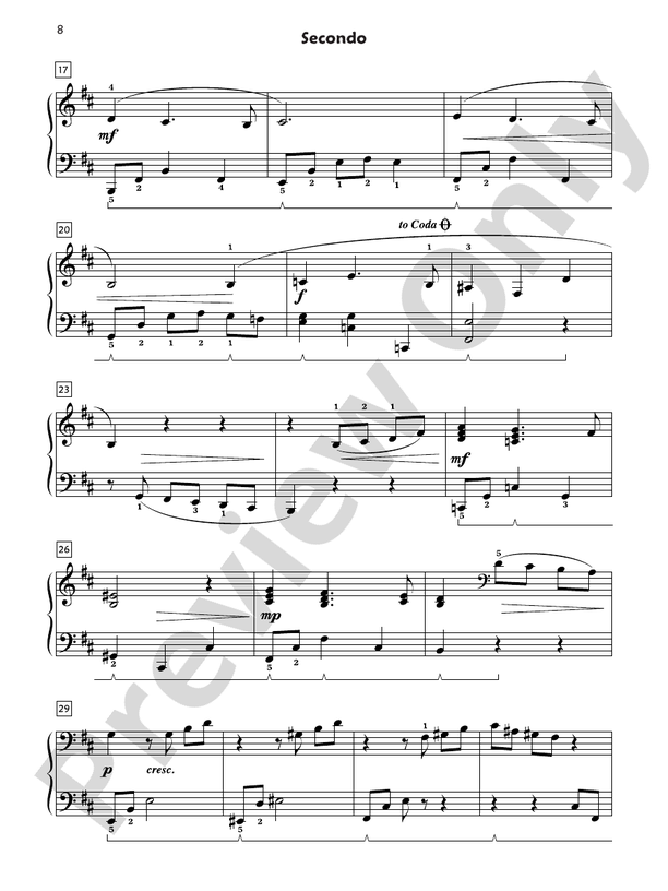 Premier Piano Course, Duet 6