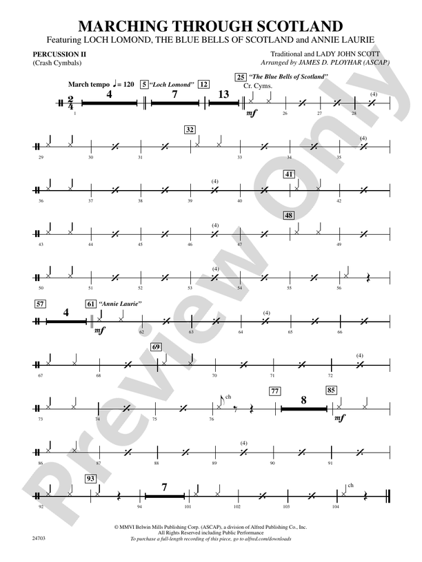 Marching Through Scotland 2nd Percussion 2nd Percussion Part