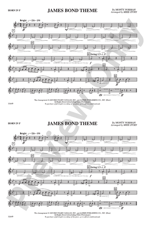 James Bond Theme: 1st F Horn