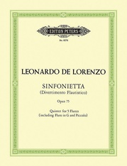 Sinfonietta (Divertimento Flautistico) for Flute Quintet