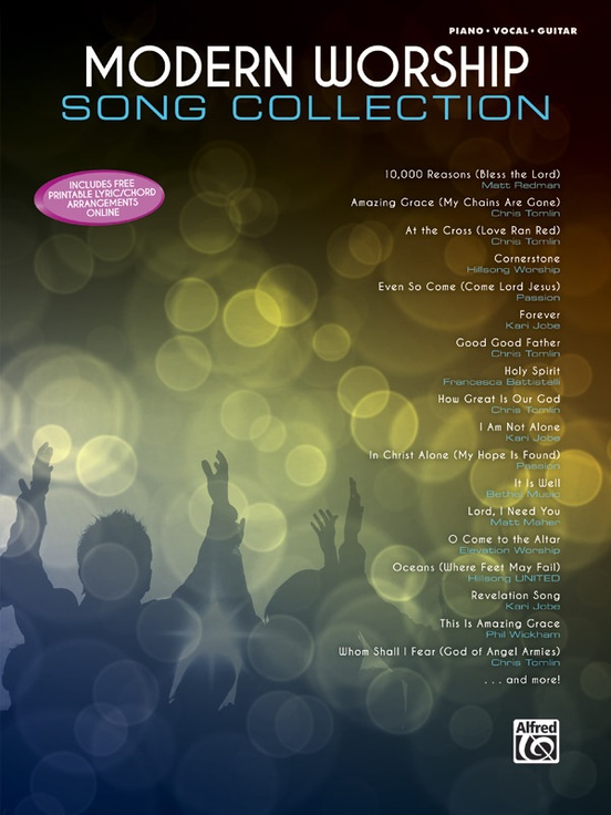 Modern Worship Song Collection Piano Vocal Guitar Book