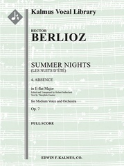 Summer Nights, Op. 7 (Les nuits d'ete): 4. Absence (transposed in Eb)