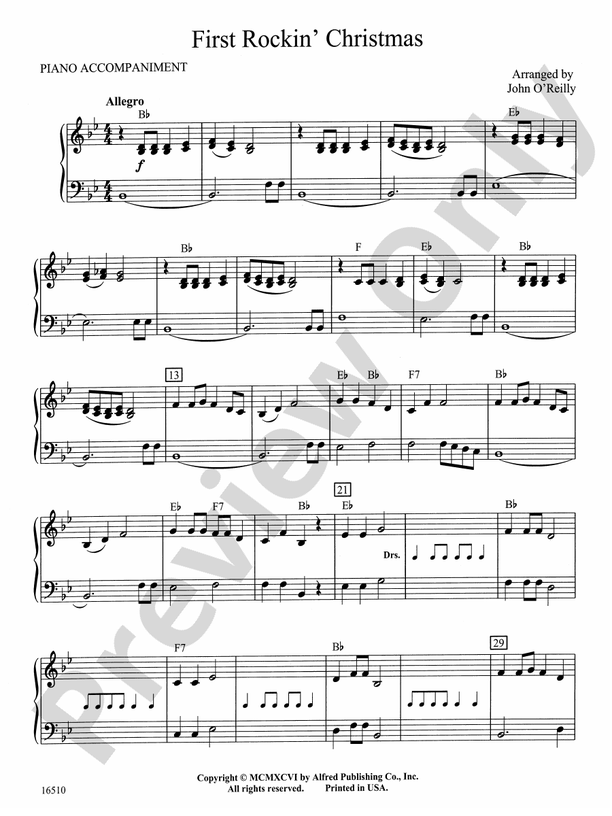 First Rockin' Christmas Piano Piano Part