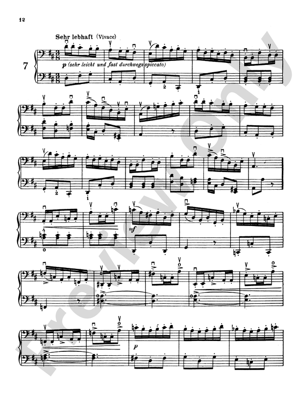 Fifteen Etudes Cello, Op. 76: Etude No. 7 - Digital Sheet Music Download