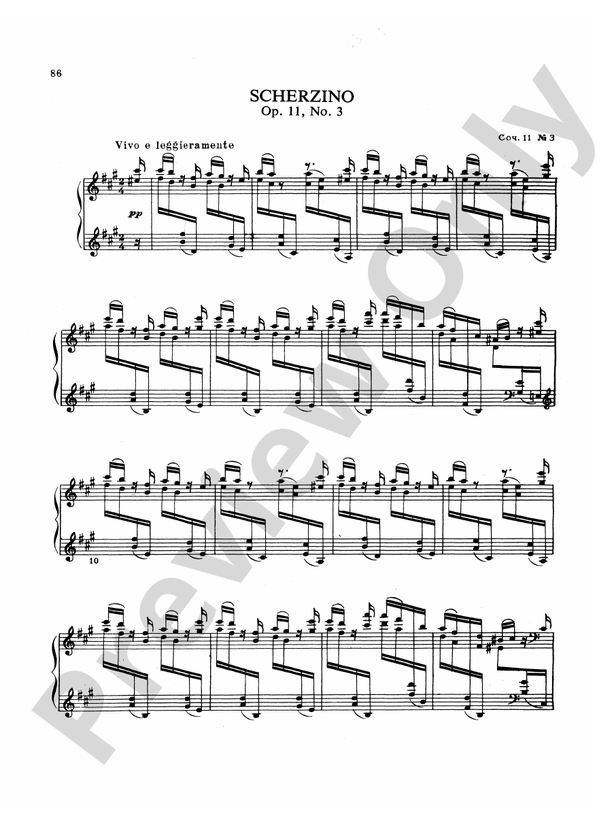 RimskyKorsakov Piano Solos, Volume II Scherzino, Op. 11, No. 3 Part
