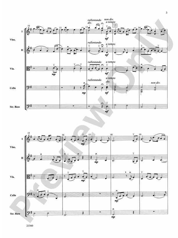 Folk Tune Air and Fiddler's Fury: Score: String Orchestra Score ...