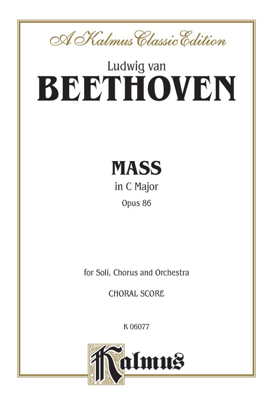 Mass in C Major, Opus 86