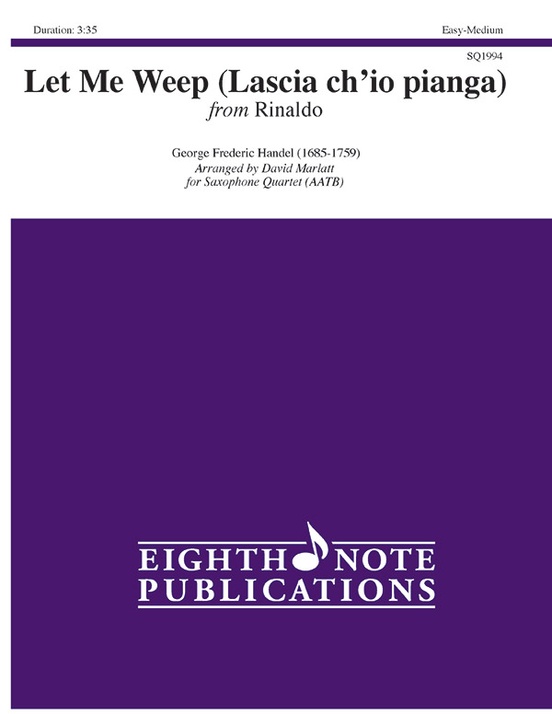 Let Me Weep (Lascia ch'io pianga)