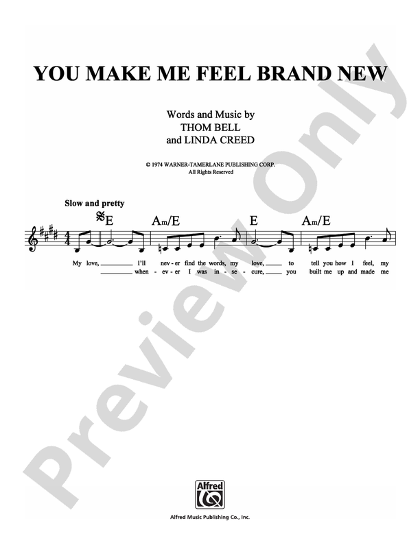 You Make Me Feel Brand New übersetzung