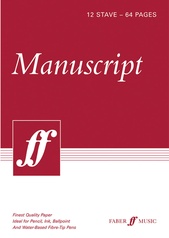 Manuscript Paper: 12 Stave Full Size (8.5" x 12")