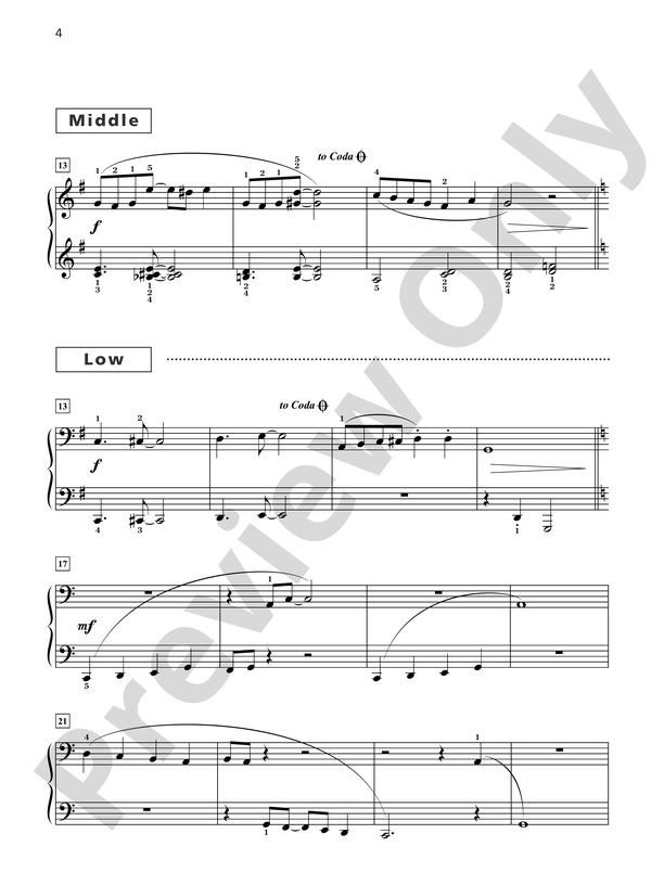 Grand Trios for Piano, Book 4: 4 Early Intermediate Pieces for One Piano, Six Hands
