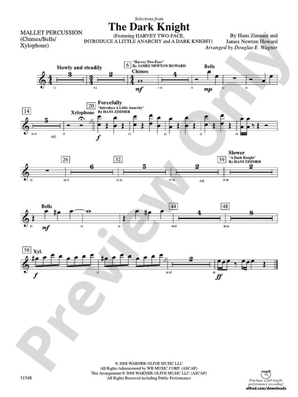 The Dark Knight, Selections from: Mallets