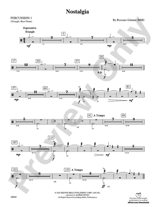 Nostalgia: 1st Percussion