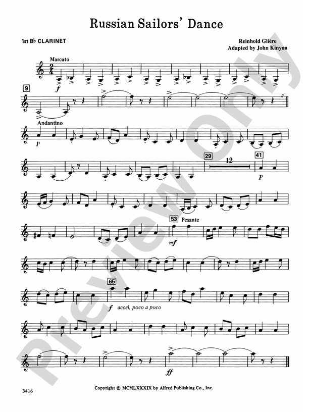 Russian Sailors' Dance 1st Bflat 1st Bflat Part