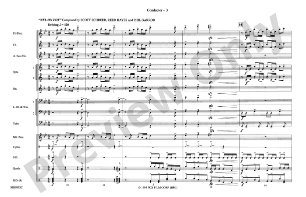 The Fox: Score: Concert Band Score - Digital Sheet Music Download