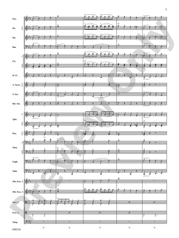 Helloween,MasterOf the rings,Bandscore楽譜 The Ringmaster: Score: Concert Band Score - Digital Sheet