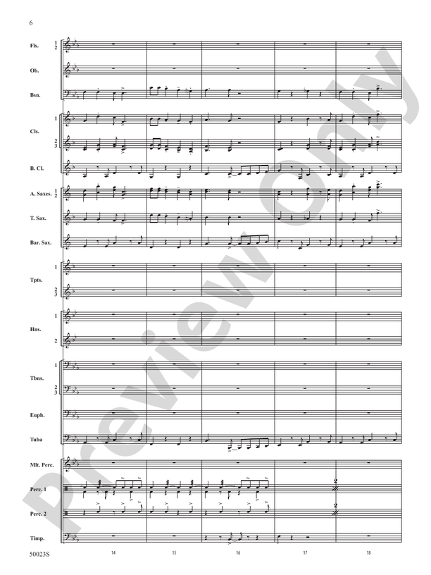 A New Orleans Nutcracker Suite Concert Band Conductor Score & Parts
