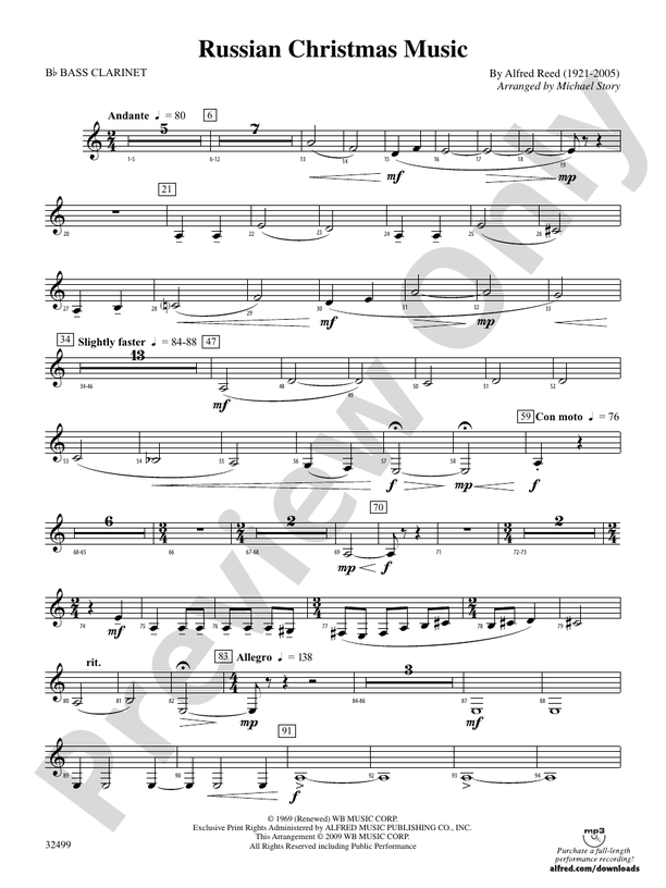 Russian Christmas Music Bflat Bass Bflat Bass