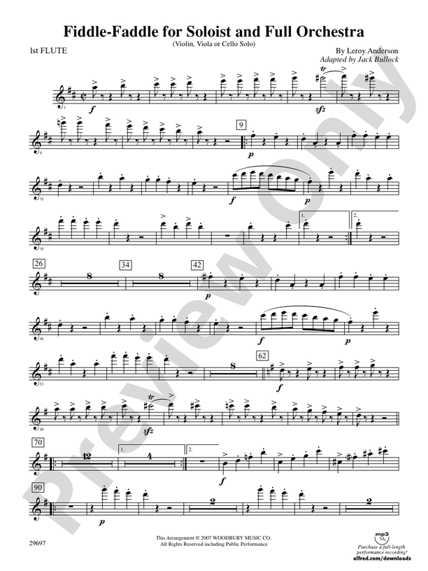 FiddleFaddle for Soloist and Full Orchestra Flute Flute Part
