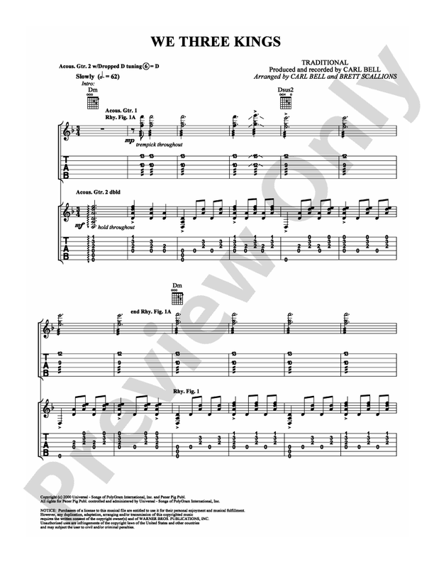 We Three Kings: Guitar TAB: Fuel - Digital Sheet Music Download