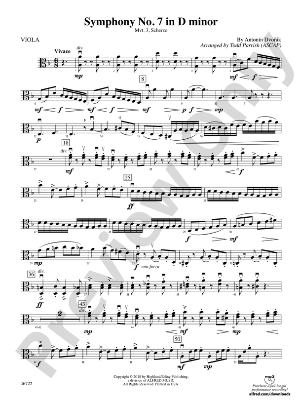 Symphony No. 7 in D Minor: Viola