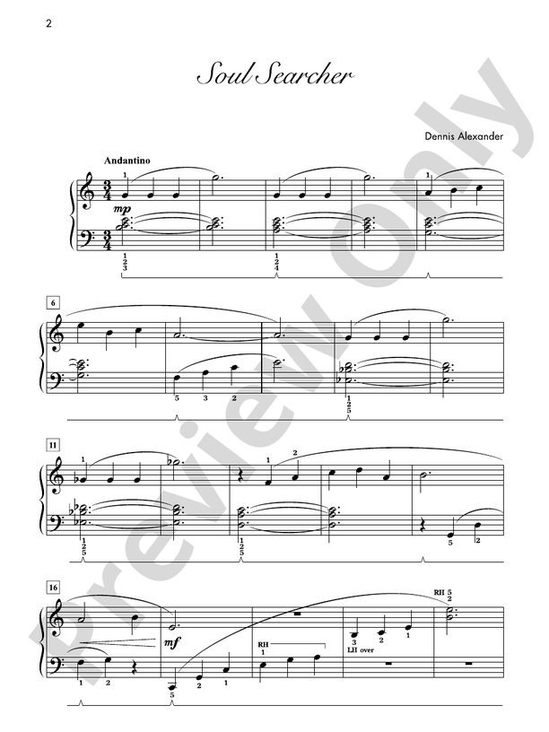 Soul Searcher - Piano Solo