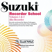 Suzuki Recorder School (Alto Recorder) CD, Volume 1 & 2