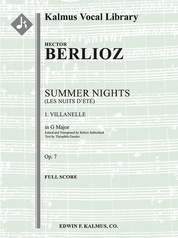 Summer Nights, Op. 7 (Les nuits d'ete): 1. Villanelle (transposed in G)