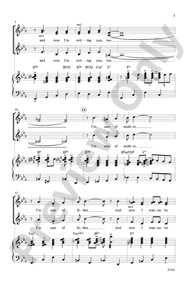Dont Sit Under The Apple Tree Ssa Choral Octavo Charlie Tobias Digital Sheet Music Download 9389
