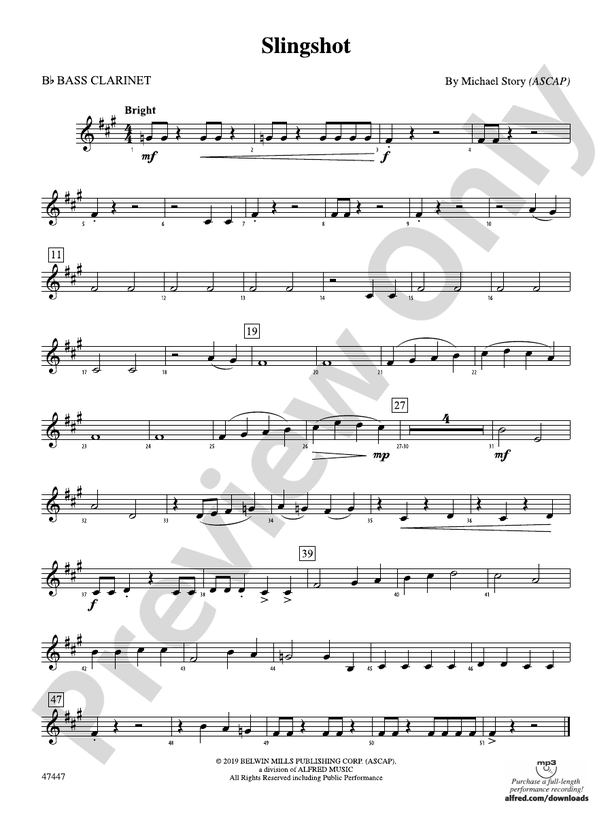 Slingshot: B-flat Bass Clarinet