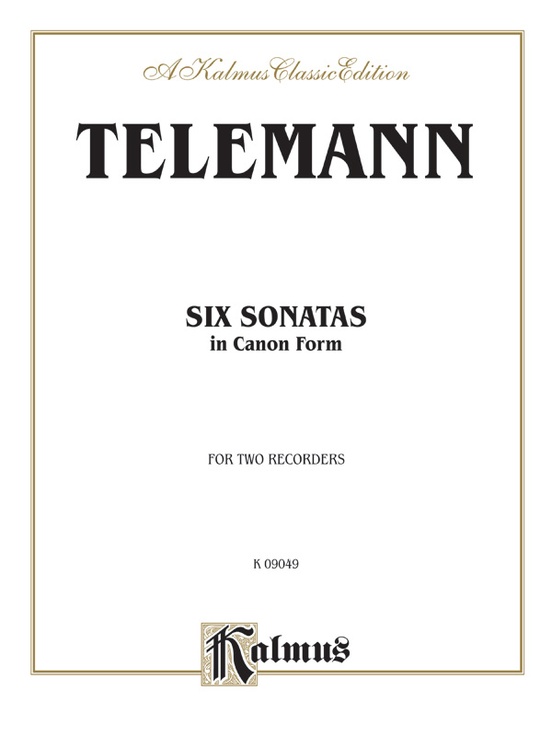 Six Sonatas in Canon Form