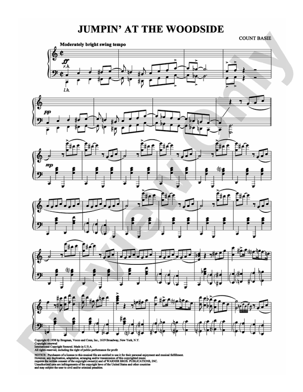 Jumpin’ at the Woodside ビッグバンド　楽譜 Jumpin' at the Woodside (Count Basie) - Full Big Band