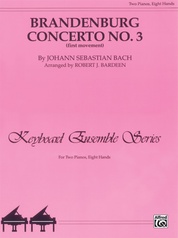 Brandenburg Concerto No. 3 (First Movement) - Piano Quartet (2 Pianos, 8 Hands)