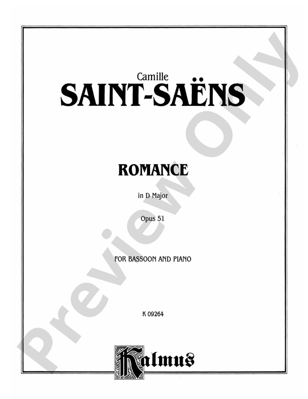 Saint-Saëns: Romance in D Major, Op. 51