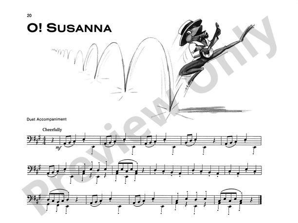 O! Susanna - Piano Solo (with Optional Duet Accompaniments)