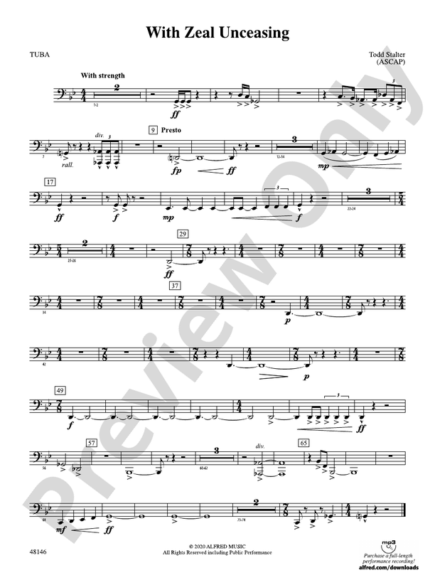With Zeal Unceasing: Tuba