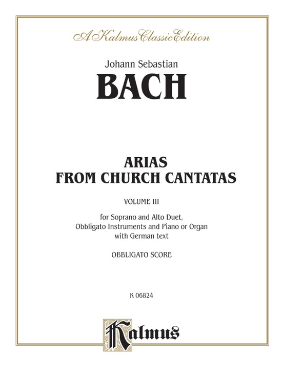 Soprano and Alto Arias, Volume III (4 Duets)