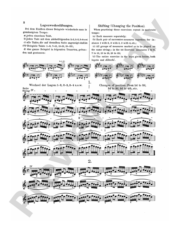 O Sevcik Violin Studies