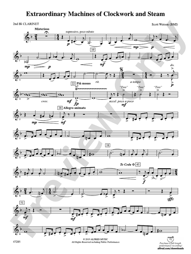 Extraordinary Machines of Clockwork and Steam: 2nd B-flat Clarinet