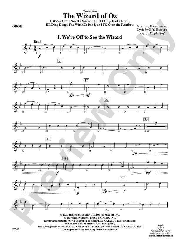 The Wizard of Oz: Oboe