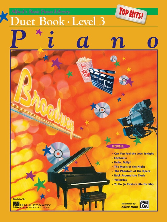 Alfred's Basic Piano Library Top Hits Solo 2-3 Piano Learn to Play MUSIC BOOK 