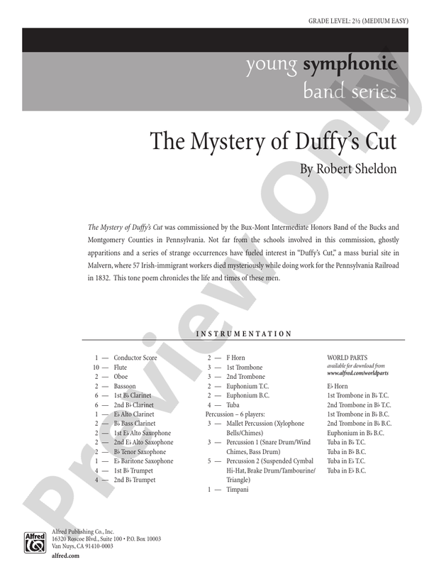 The Mystery of Duffy's Cut