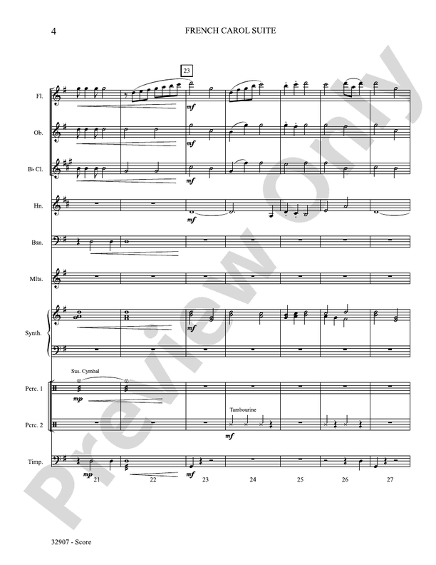 A French Carol Suite: Score