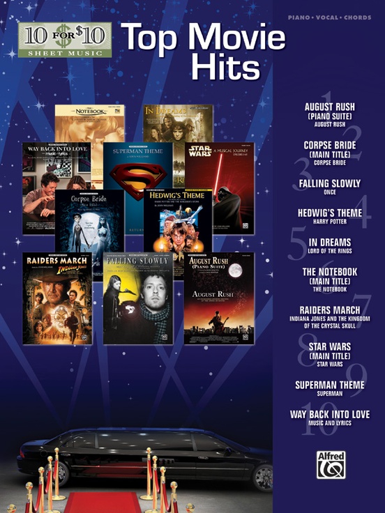 10 for 10 Sheet Music: Top Movie Hits